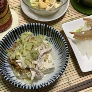 納豆腐(サラダチキン入り)
